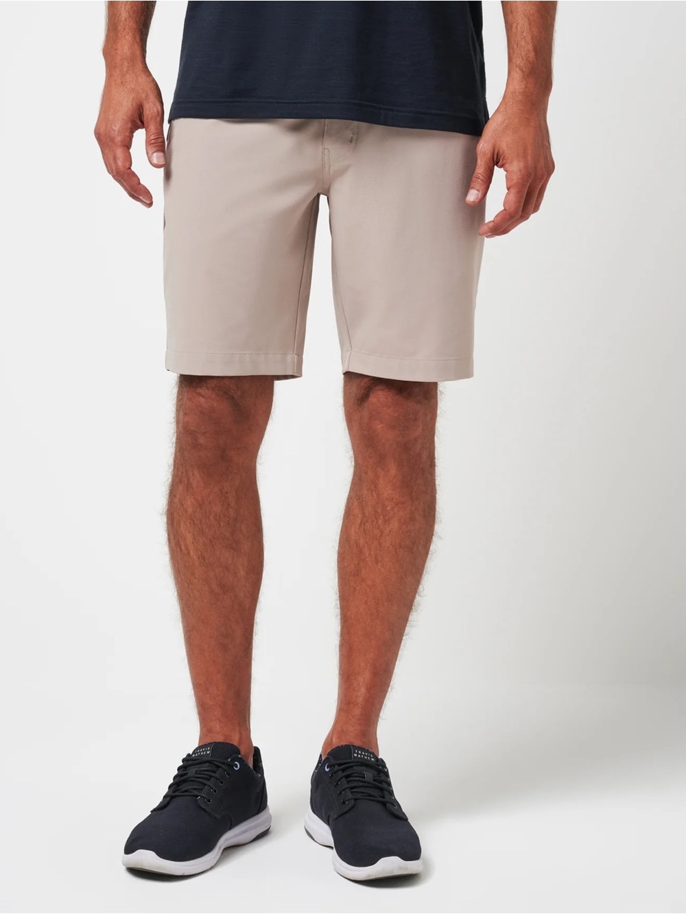 Travis Mathew Men's Flat Front Wanderlust Short 9” — Khaki — Size 38